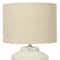 Hello Honey® 19.5" Distressed Cream Cement Table Lamp with Linen Shade
